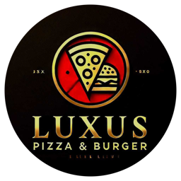 Luxus Pizza & Burger logo.